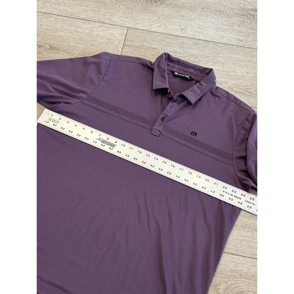 Travis Mathew Mens XXL 2XL Golf Polo Performance Purple Preppy Casual Outdoors - Picture 6 of 8
